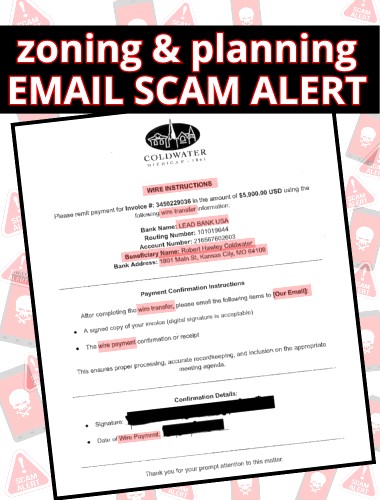 City Of Coldwater Issues Warning About Scam